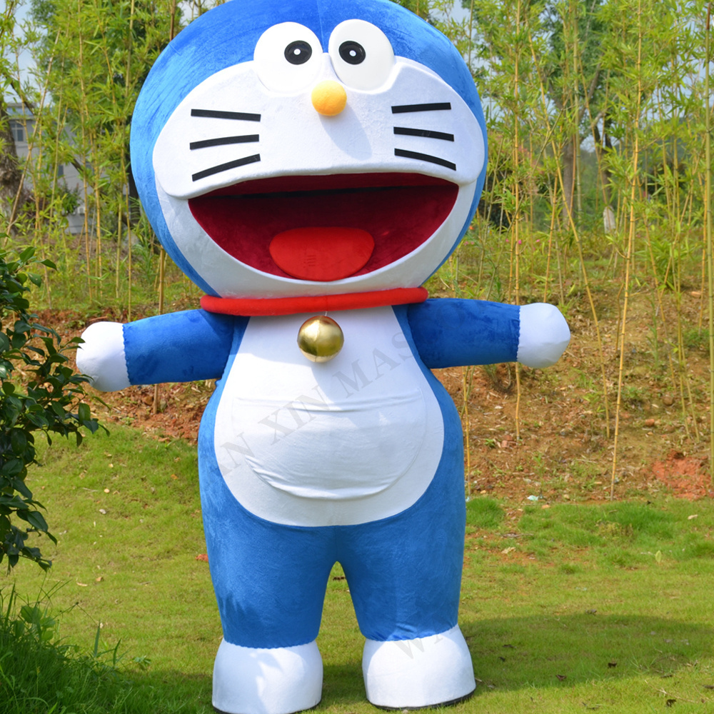 Carnival Costumes Animal Inflatable Doraemoning Mascot Costume For Adult Anime Cosplay Cartoon Robocat Mascotte Cat