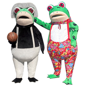 Products Custom Frog Mascot Costume Party Entertainment Event Display Products Cartoon Character Costume Adult Mascot costume