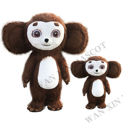 Halloween Christmas party celebration costume Stuffed monkey inflatable Cosplay costume monkey mascot costume