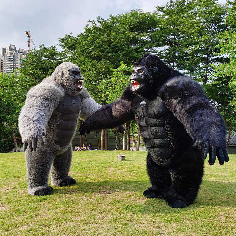 Hot sale Inflatable gorilla mascot costume 2.6 m 3 m monkey gorilla custom anime mascot theme makeup carnival