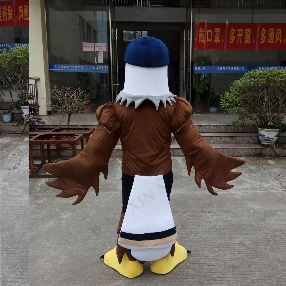 Christmas Fancy Dress Halloween Performance Outfits Fur Plush Adults Cosplay Costume Eagle Animal Cartoon Mascot Costume