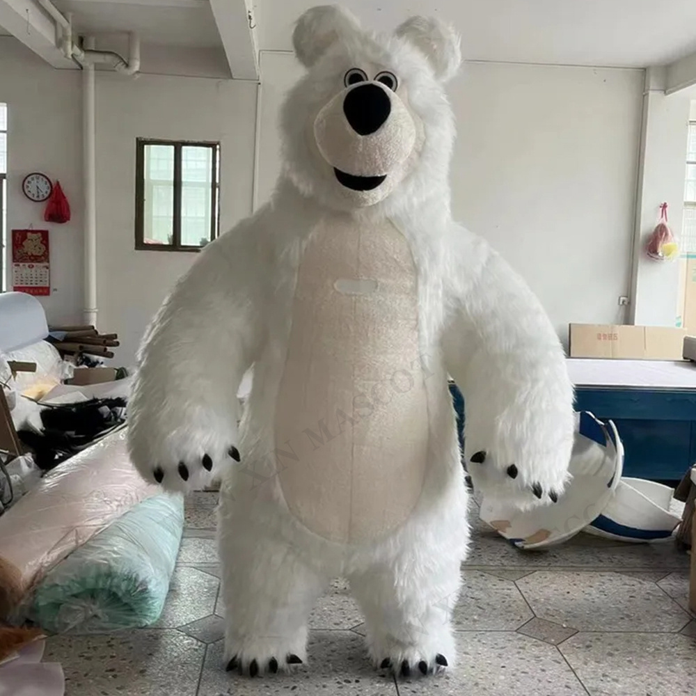 Funy Halloween Cosplay Fancy Dress Animal Character Stage Gift Giant Inflated Bear Costume Adult Roaring Bear Blow Up Bear Suit