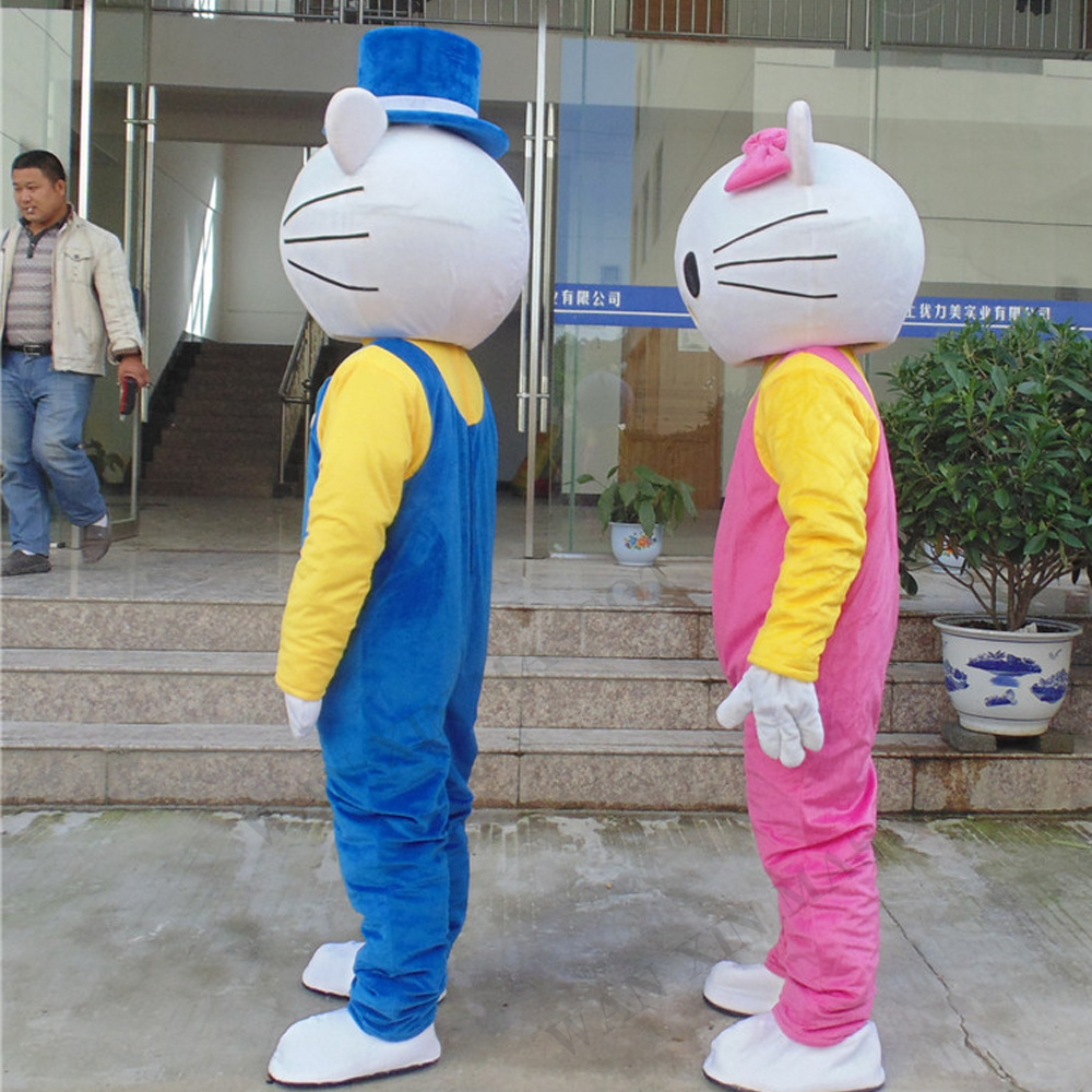 stuffed toys Hello Cat Mascot Cosplay Fancy Dress Outfit for Adult Mascot Costume Animal cat party event mascot