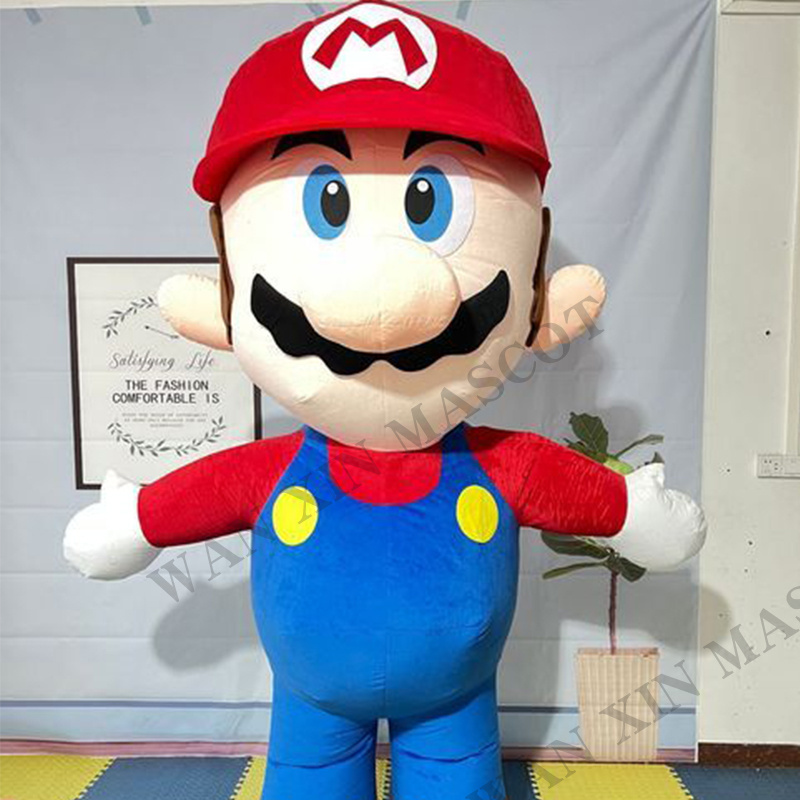 Super Mario Holiday Event Performance Party Costume Inflatable mascot Adult cartoon character Super Mario mascot costume