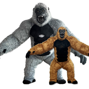 Hot sale Inflatable gorilla mascot costume 2.6 m 3 m monkey gorilla custom anime mascot theme makeup carnival