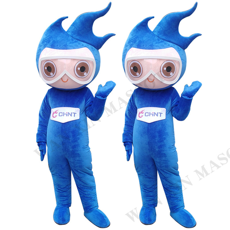 Hot selling blue plush mascot cartoon watermelon mascot costume Party mascot custom adult costume