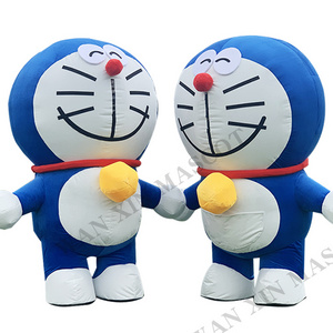 Costume birthday party Inflatable Doraemon Cartoon Character Animal Mascot Costume For Adult inflatable mascot