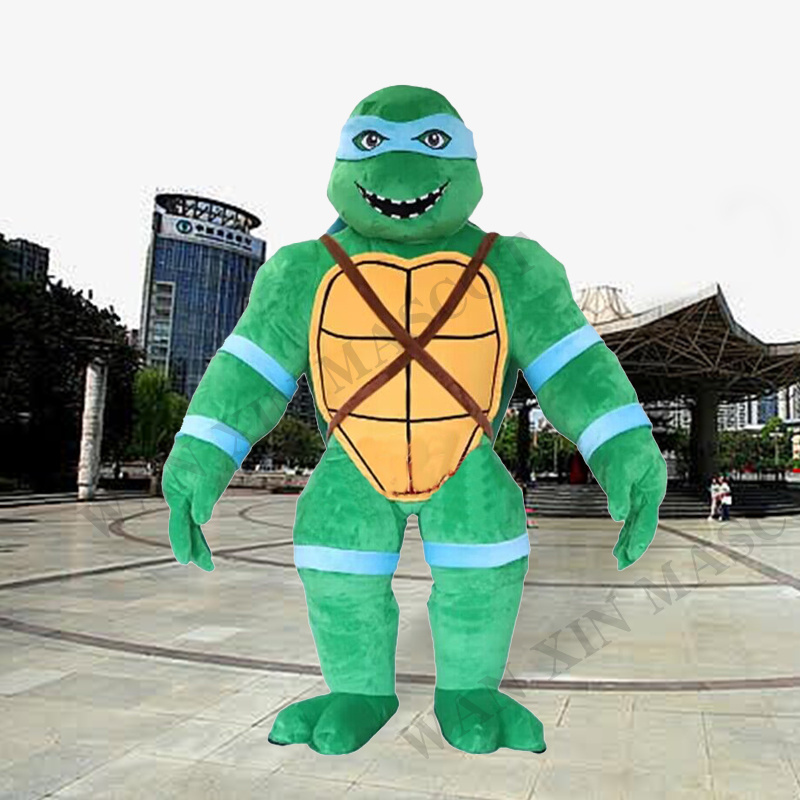 Cartoon green Ninja Turtles Cosplay costume Carnival giant party show costume mascot tortoise mascot mascot adults plush toy