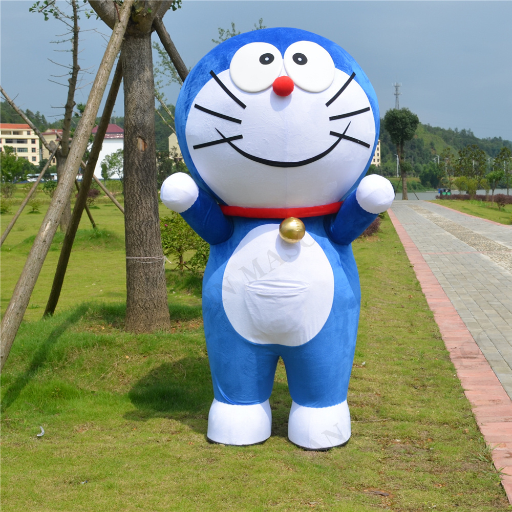 Carnival Costumes Animal Inflatable Doraemoning Mascot Costume For Adult Anime Cosplay Cartoon Robocat Mascotte Cat