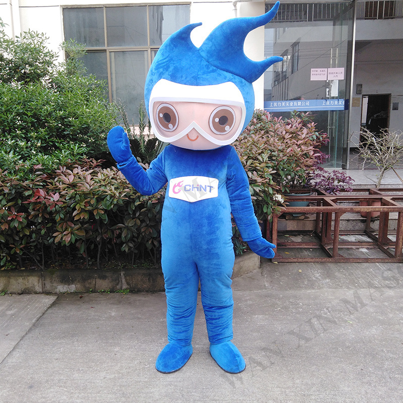 Hot selling blue plush mascot cartoon watermelon mascot costume Party mascot custom adult costume