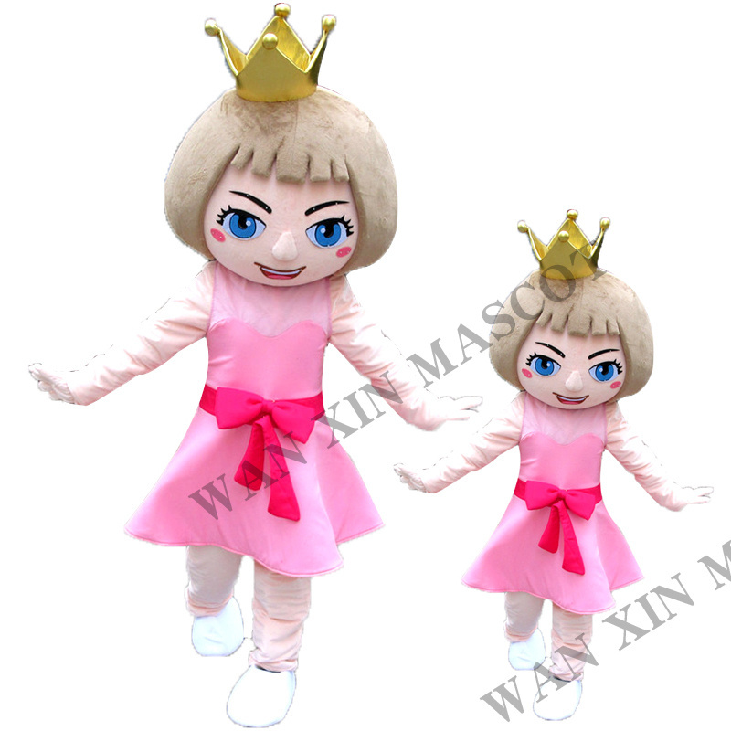 Factory mascot  Plush Foam Princess Adult Cartoon Cosplay Advertising Feast Christmas Halloween Mascot Costume