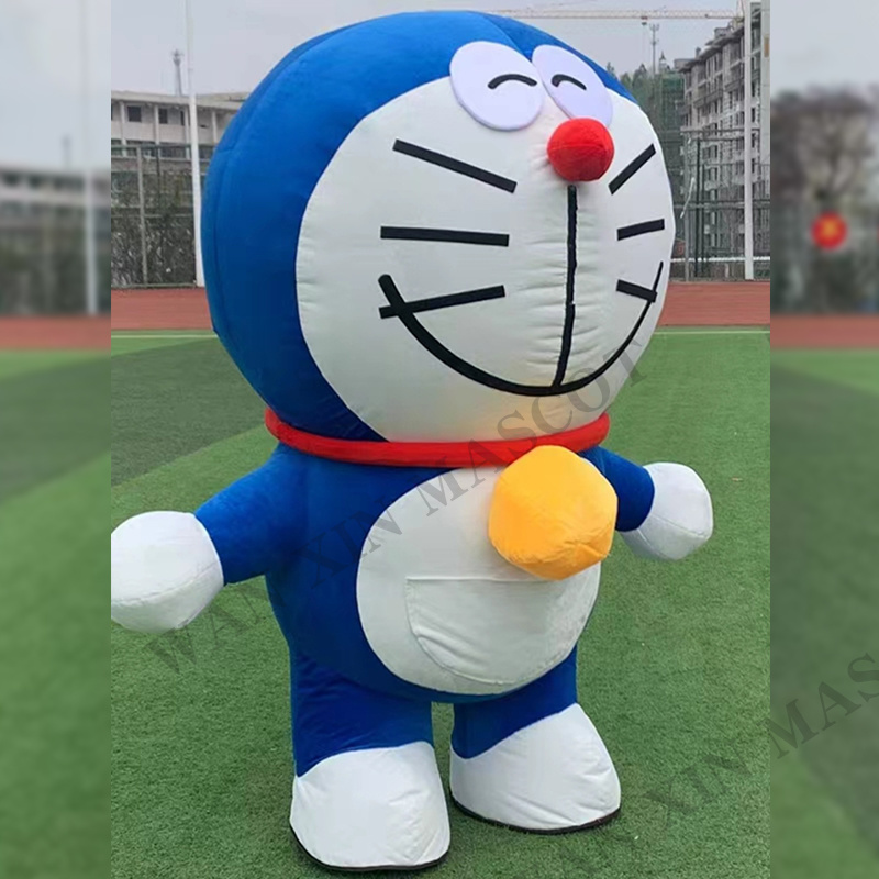 Costume birthday party Inflatable Doraemon Cartoon Character Animal Mascot Costume For Adult inflatable mascot