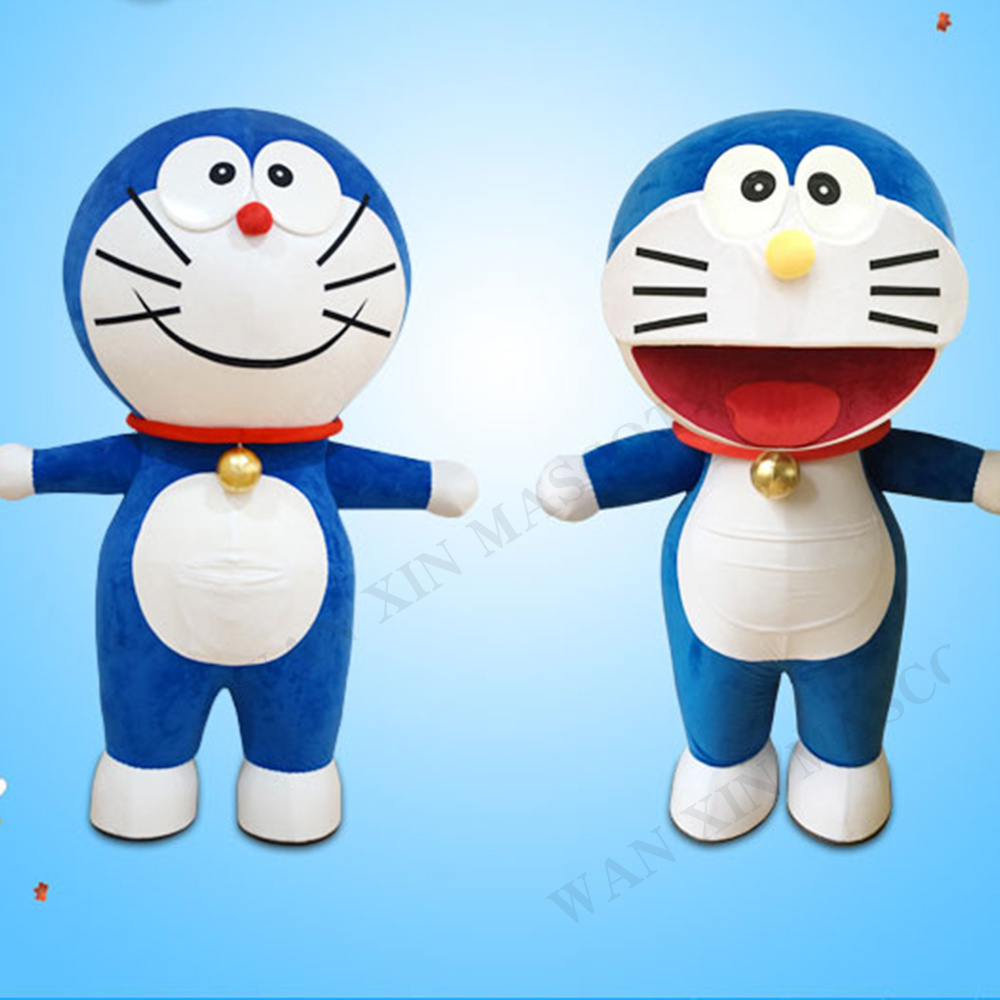 Carnival Costumes Animal Inflatable Doraemoning Mascot Costume Doraemoning Mascot,  blue and white manga cat Mascotte Cat