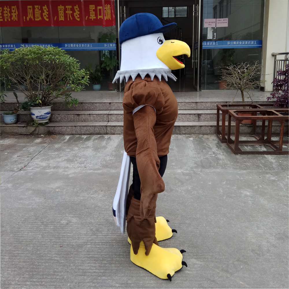 Christmas Fancy Dress Halloween Performance Outfits Fur Plush Adults Cosplay Costume Eagle Animal Cartoon Mascot Costume