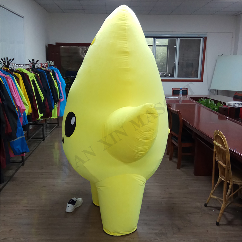 Cute Fat star mascot costume commercial walk performance Yellow Star character inflatable mascot costume food mascot custom