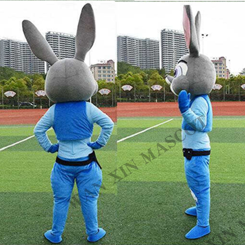 Cartoon doll costume Judy Jumping Rabbit Nick Fox walking mascot Cosplay costume  mario mascot costume