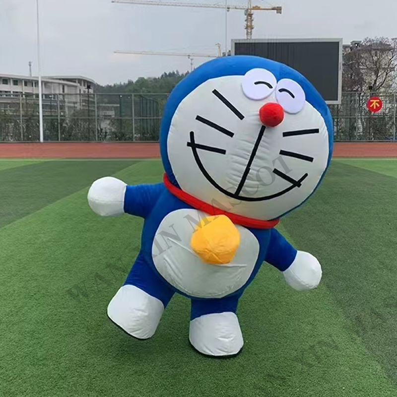 Costume birthday party Inflatable Doraemon Cartoon Character Animal Mascot Costume For Adult inflatable mascot