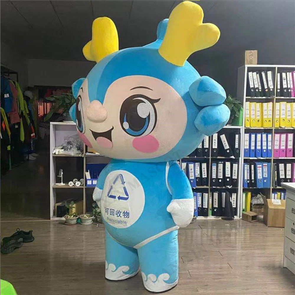 Christmas Cartoon Giant Deer Inflatable Costume Deer Elk Mascot Party Cosplay Plush Doll Dress Xmas Party mascot costumes