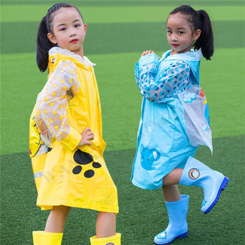 Children Toddler Rain Wear Children's rain poncho Children's Raincoat Girls Boys waterproof rain jacket  kids raincoat