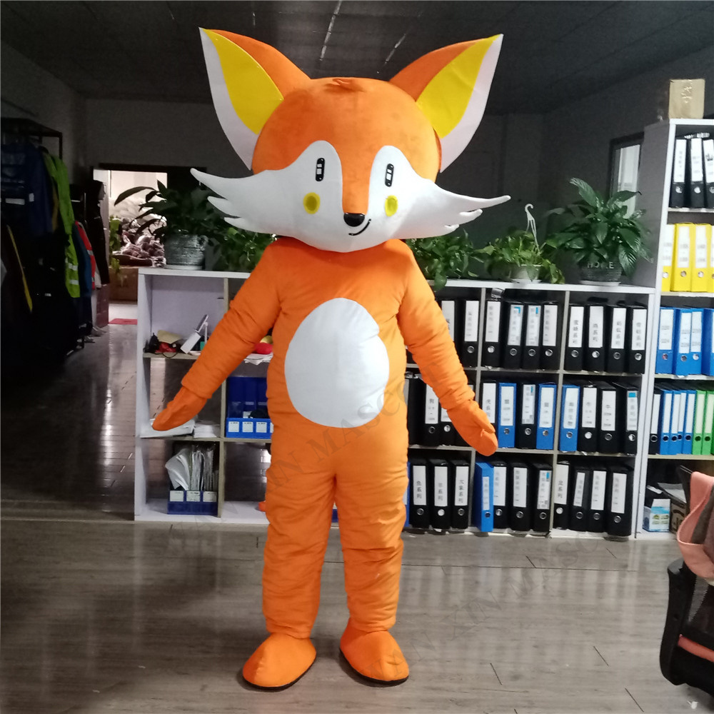 Yellow Fox Hedgehog Mascot Costume Fox Mascot Costume Suits Cosplay Party Fursuit Outfits Clothing Halloween Costume Cosplay