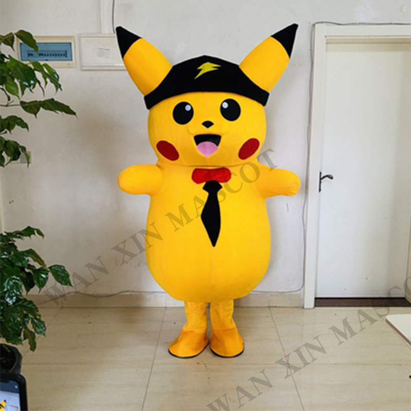 High quality Cartoon character inflatable adult mascot costume mascot costume  Pikachu mascot costume