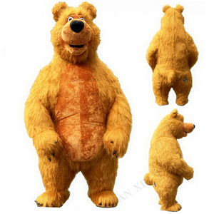 Funy Halloween Cosplay Fancy Dress Animal Character Stage Gift Giant Inflated Bear Costume Adult Roaring Bear Blow Up Bear Suit