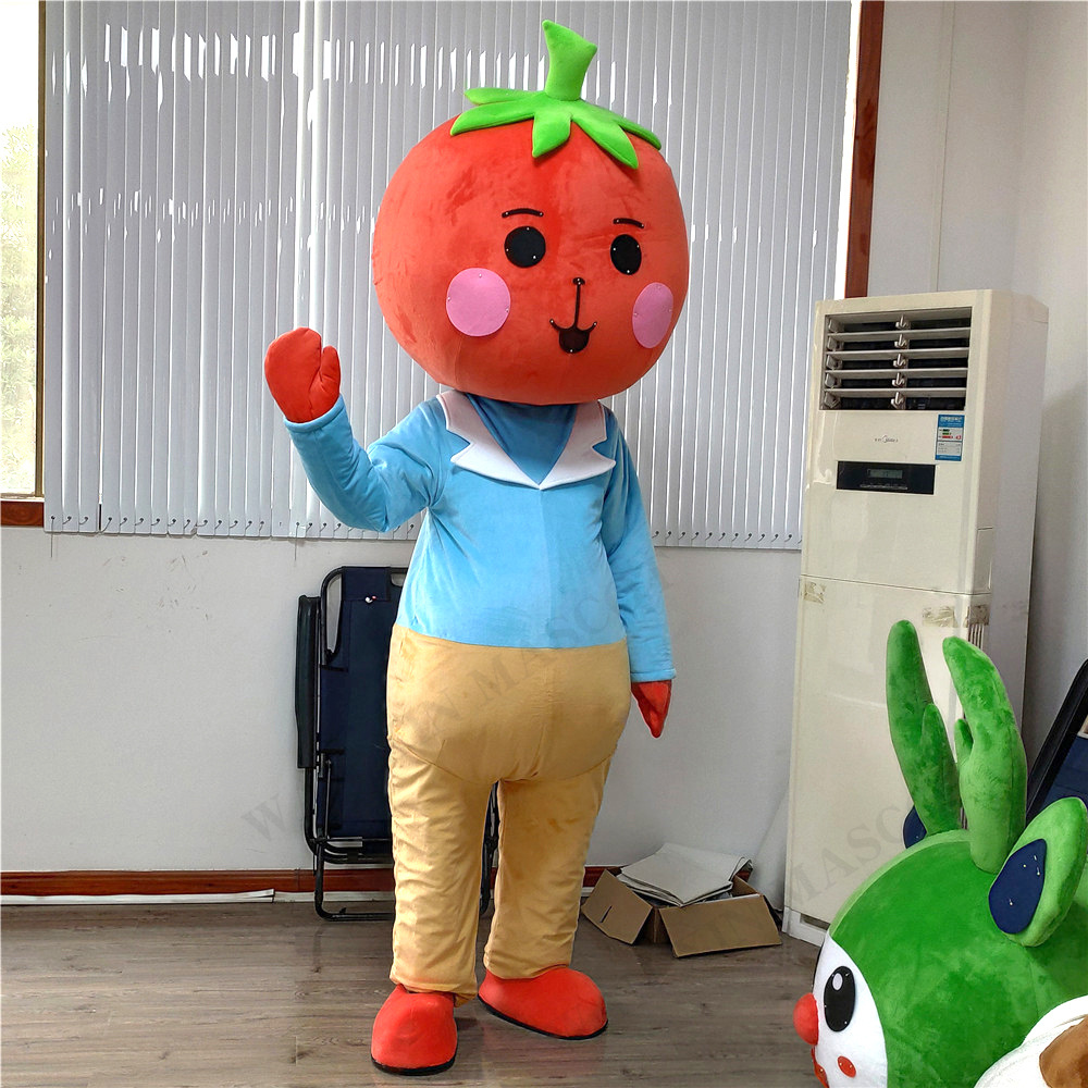 Carnival Fancy Dress Red Apple Cherry Tomato Mascot Costume Adult Cartoon Character Suit Vegetables Theme Cosplay Costumes