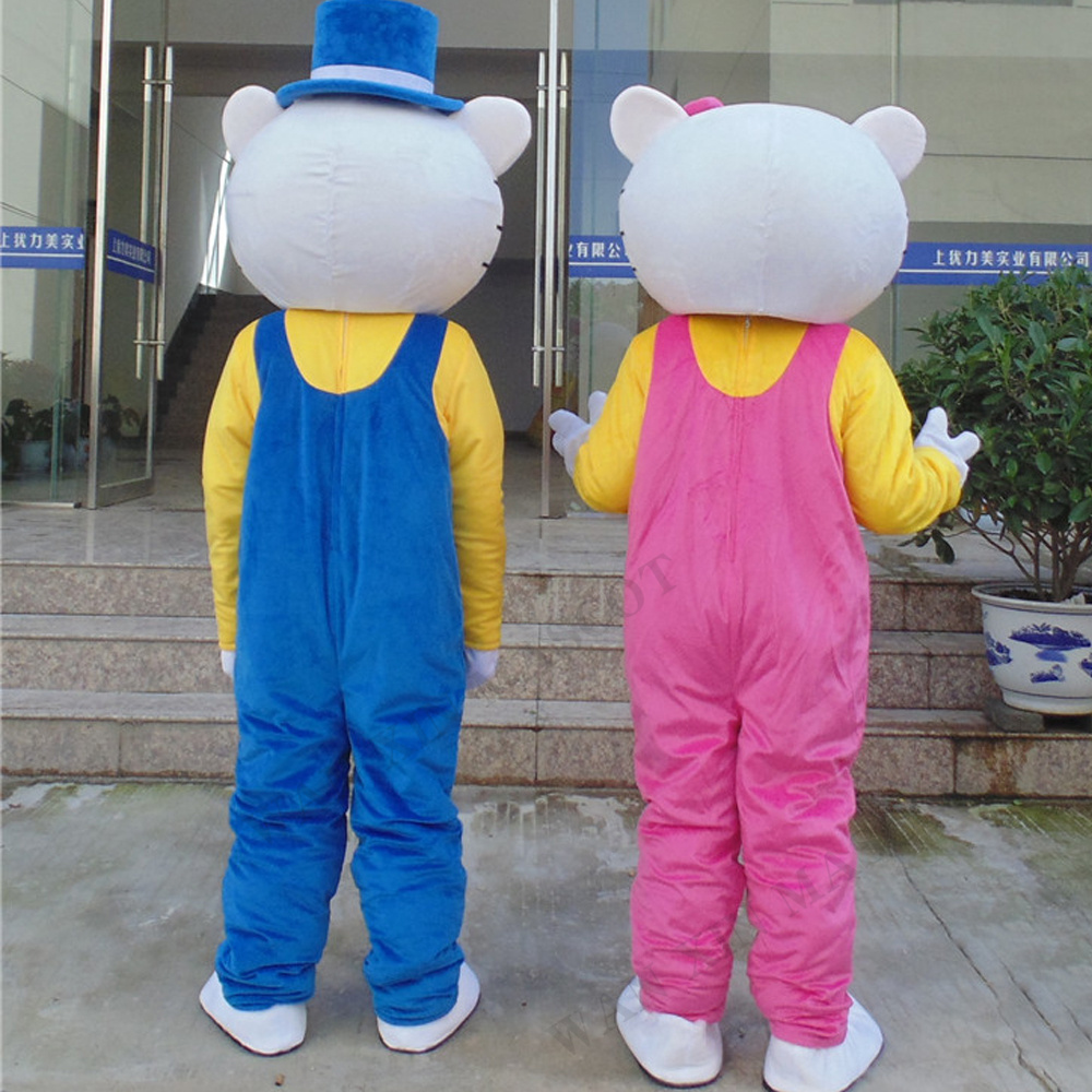 stuffed toys Hello Cat Mascot Cosplay Fancy Dress Outfit for Adult Mascot Costume Animal cat party event mascot