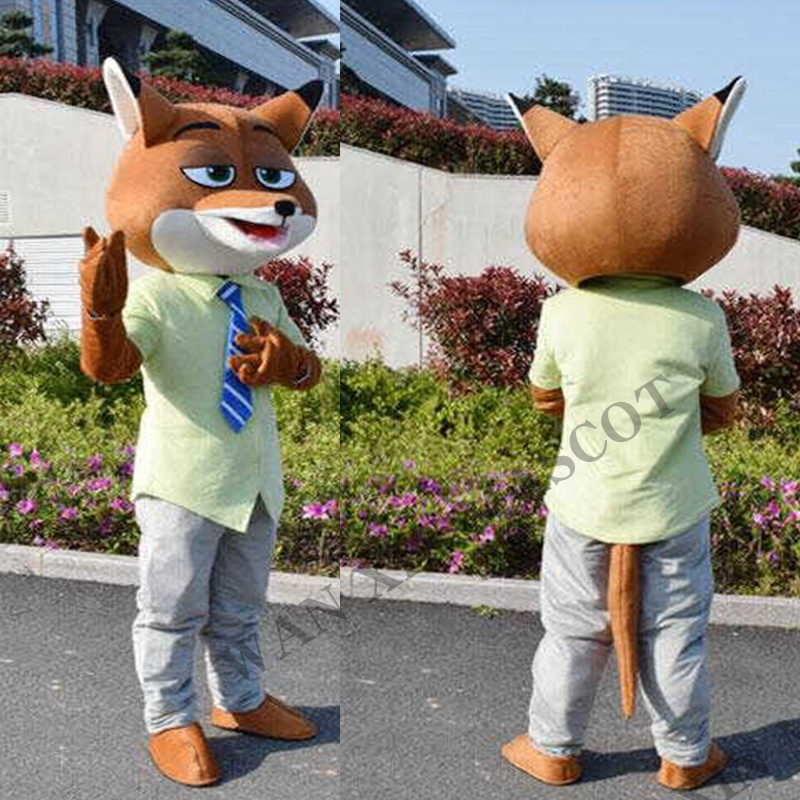 Cartoon doll costume Judy Jumping Rabbit Nick Fox walking mascot Cosplay costume  mario mascot costume