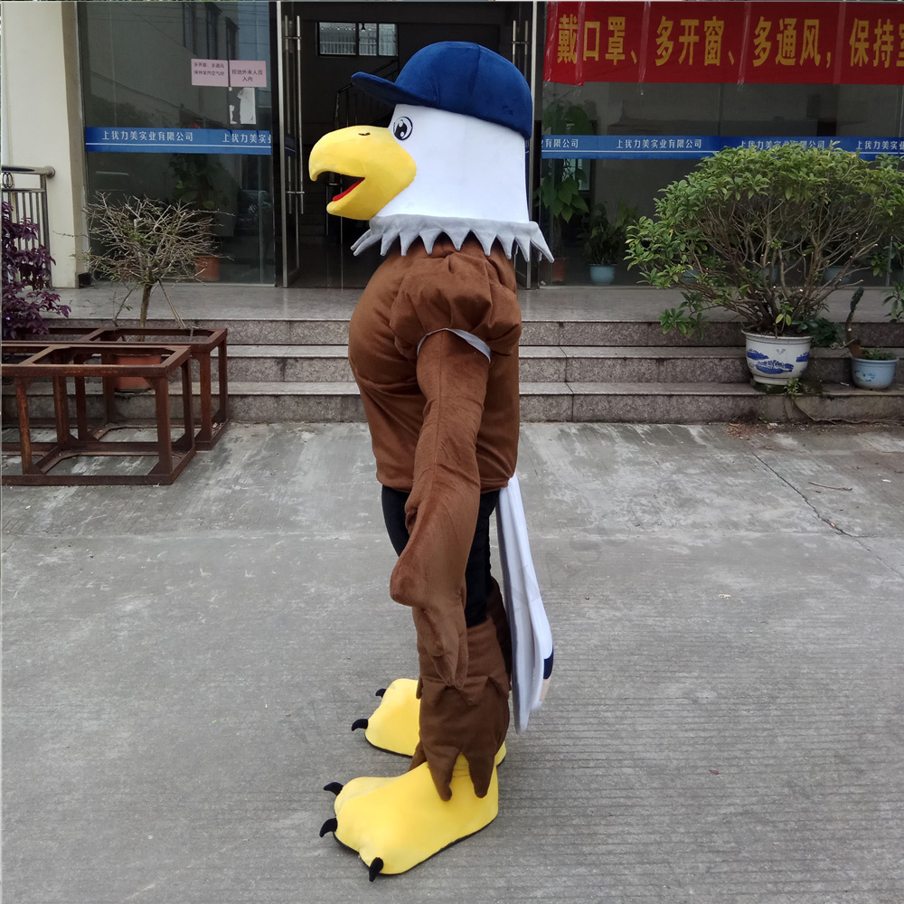 Christmas Fancy Dress Halloween Performance Outfits Fur Plush Adults Cosplay Costume Eagle Animal Cartoon Mascot Costume