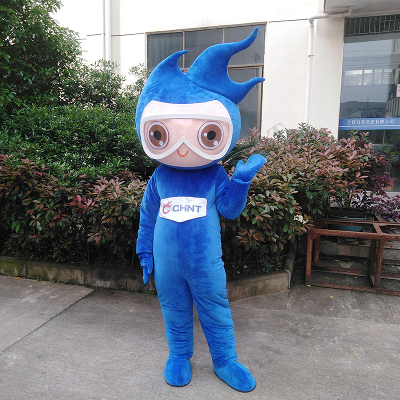 Hot selling blue plush mascot cartoon watermelon mascot costume Party mascot custom adult costume