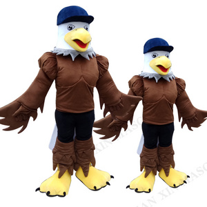 Christmas Fancy Dress Halloween Performance Outfits Fur Plush Adults Cosplay Costume Eagle Animal Cartoon Mascot Costume