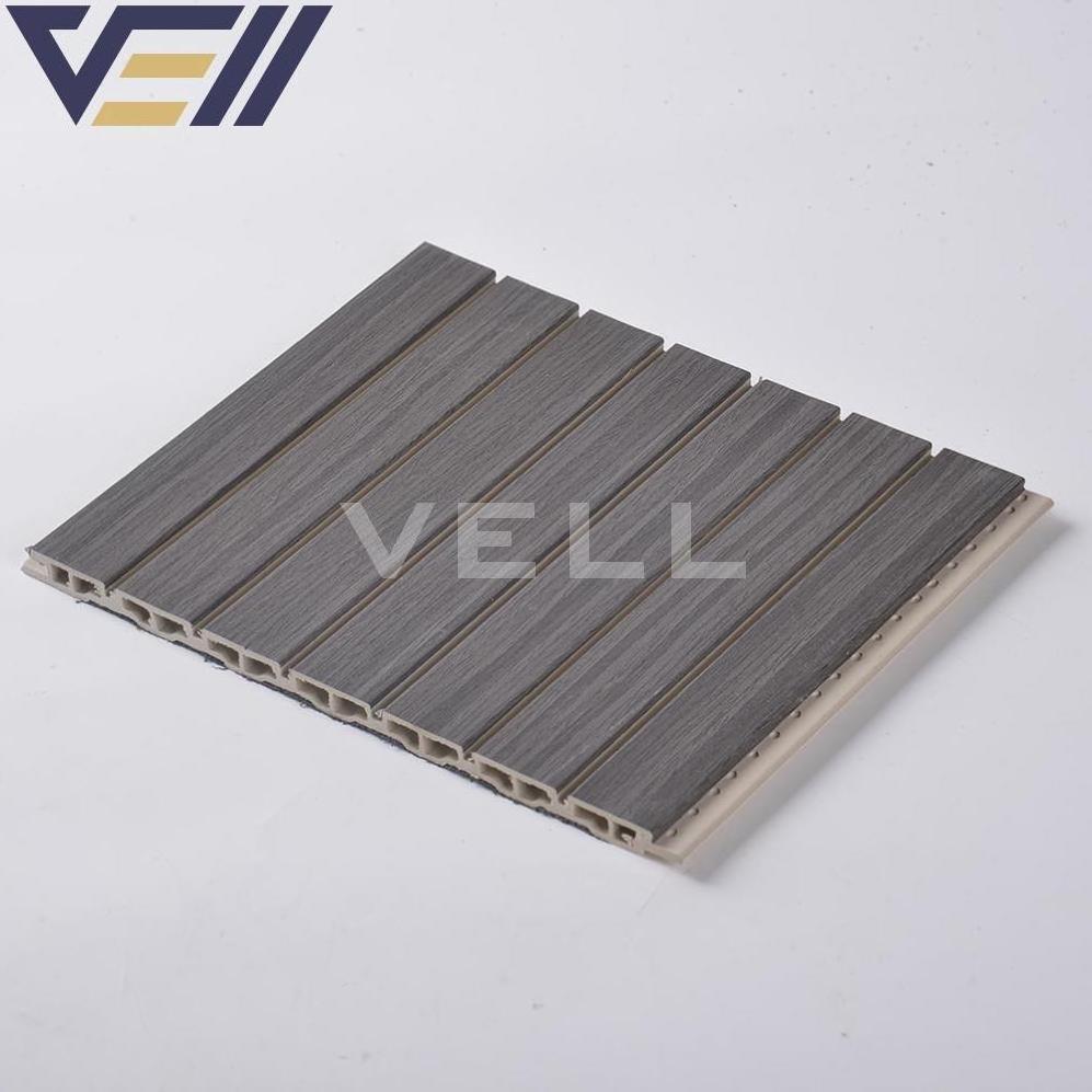 VELL OEM Easy Install Batten Design outdoor wpc interior wall fluted panels exterior wall wpc panel