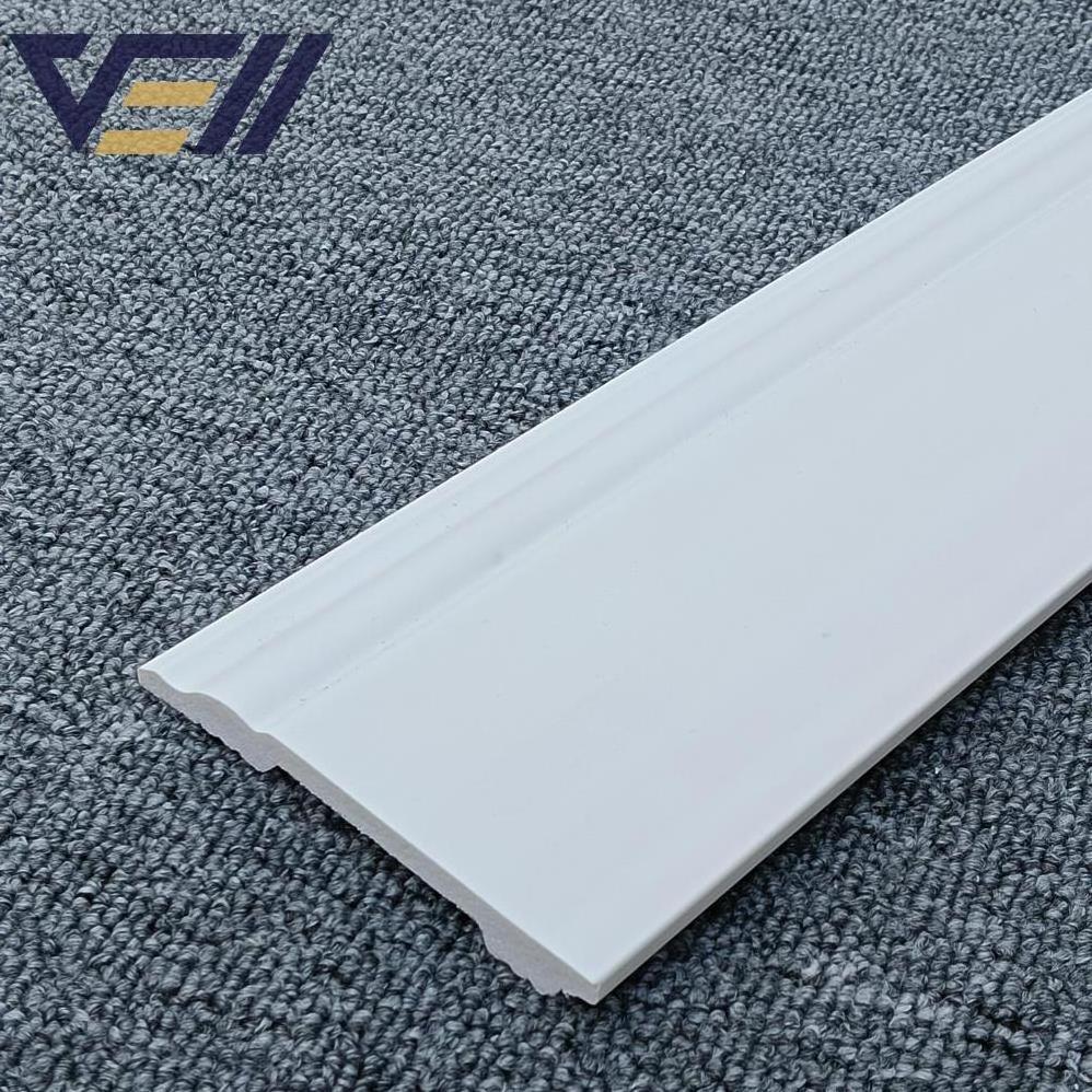 Floor Ps Foam White Baseboard Trim Indoor Waterproof Black Pvc For Kitchen Ps Skirting