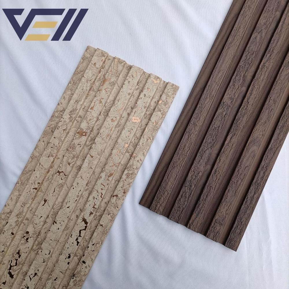 Alternative Wood Cladding Wood Louvers Interior Wall Wood  Moulding Waterproof PS Wall Panel