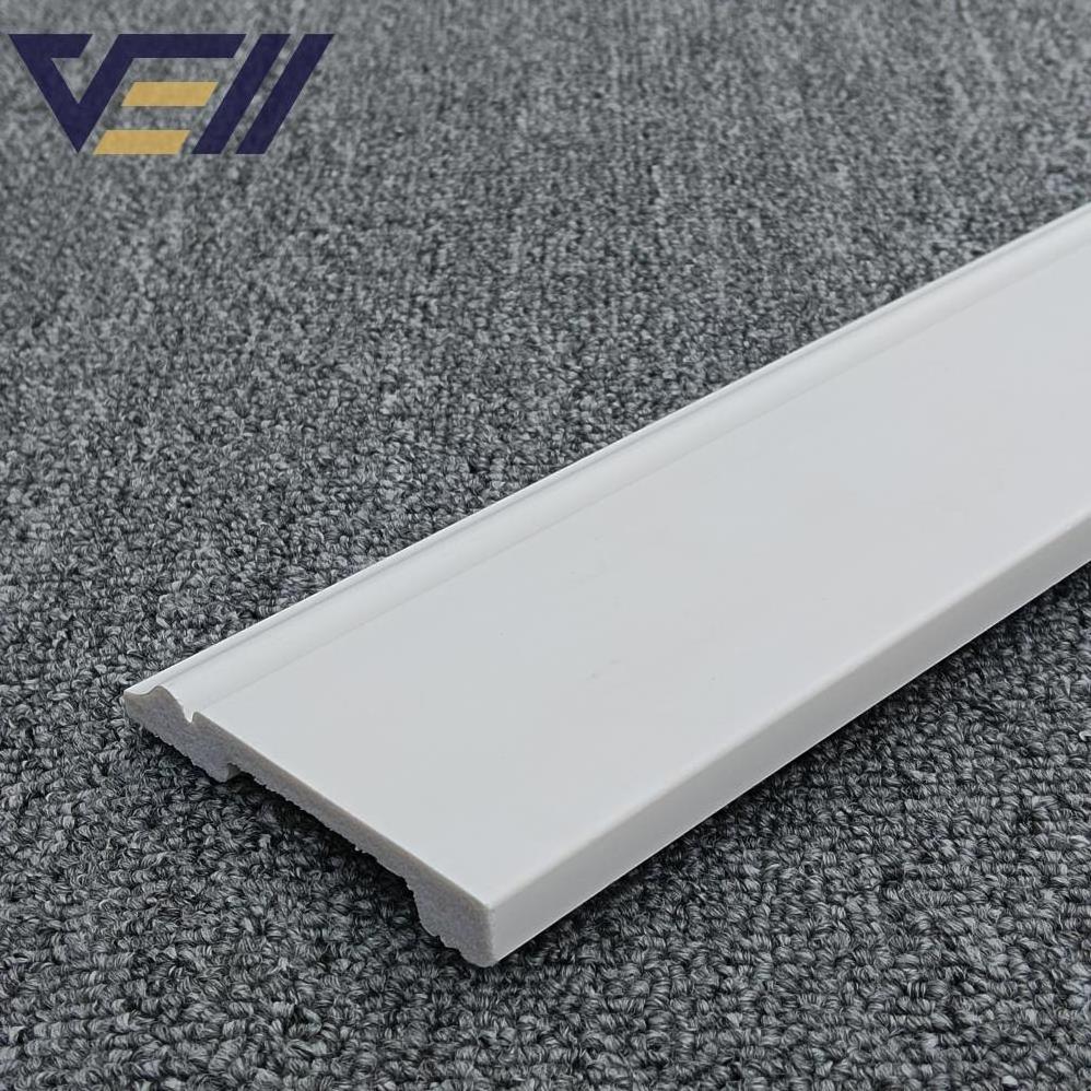 Polyurethane Foam Wall Baseboard Wooden Molding Trim Flooring Flexible Ps Skirting Board Gypsum Cornice Mould For Decor