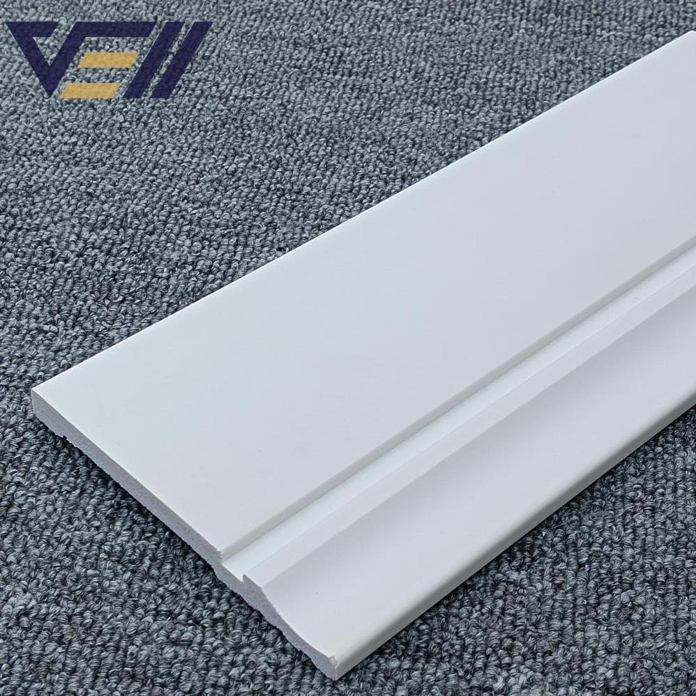 Floor Ps Foam White Baseboard Trim Indoor Waterproof Black Pvc For Kitchen Ps Skirting