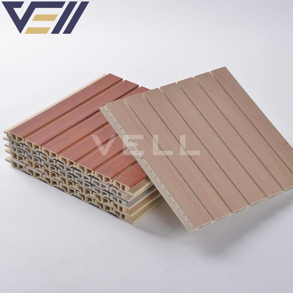 VELL OEM Easy Install Batten Design outdoor wpc interior wall fluted panels exterior wall wpc panel