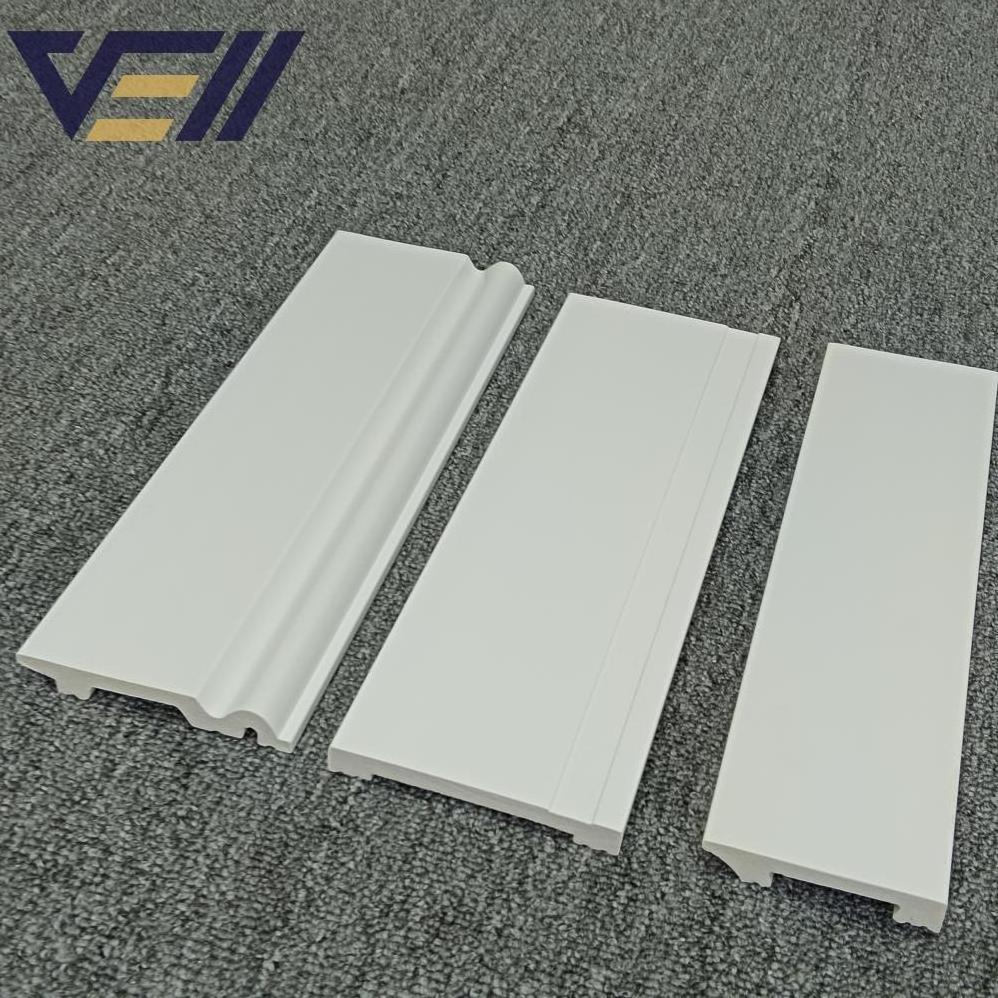 Polyurethane Foam Wall Baseboard Wooden Molding Trim Flooring Flexible Ps Skirting Board Gypsum Cornice Mould For Decor