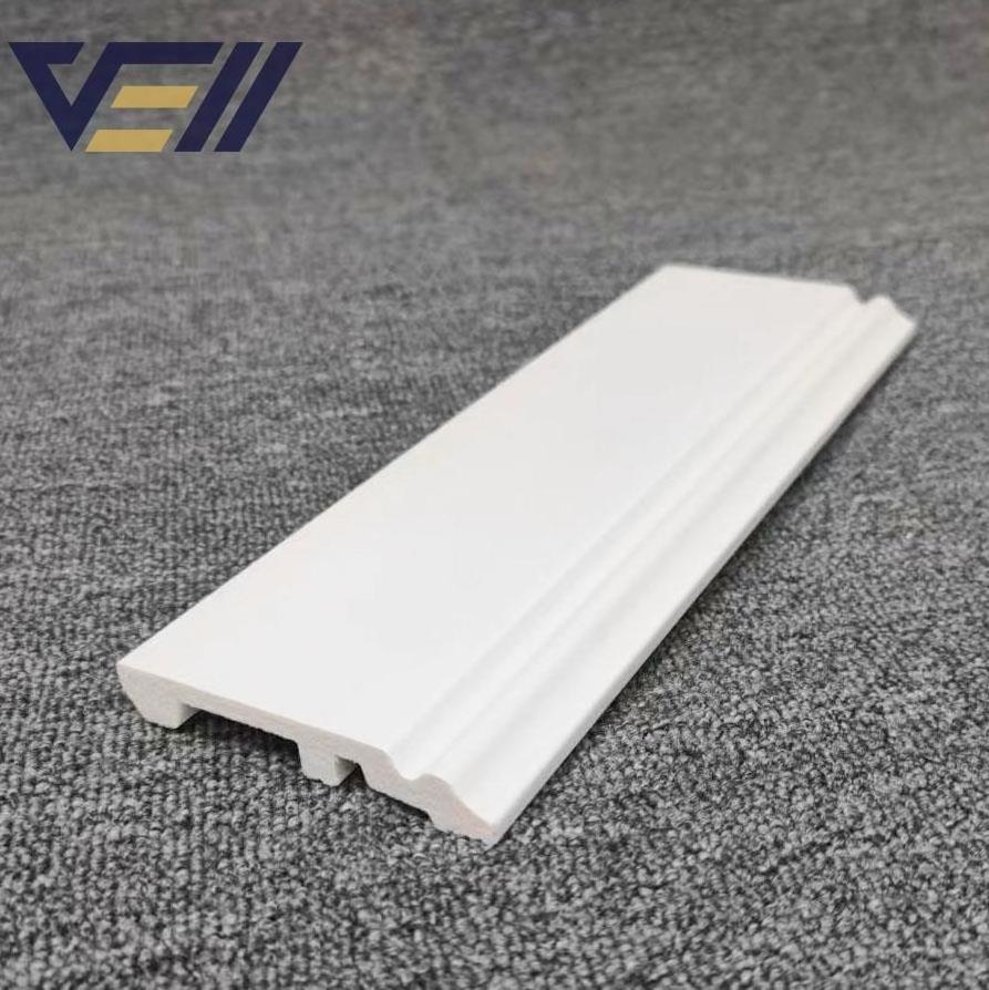 Light Plaster Line PVC Material PS skirting Panels MDF Moulding White PS Moulding