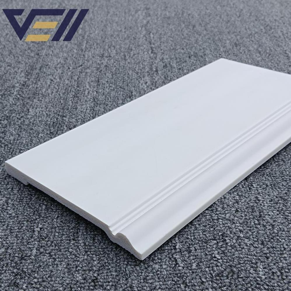 Factory Fine Quality Interior Decoration Moisture-proof Plastic Ps Moulding Skirting Ps Cornices Wainscoting Chair Rail Molding