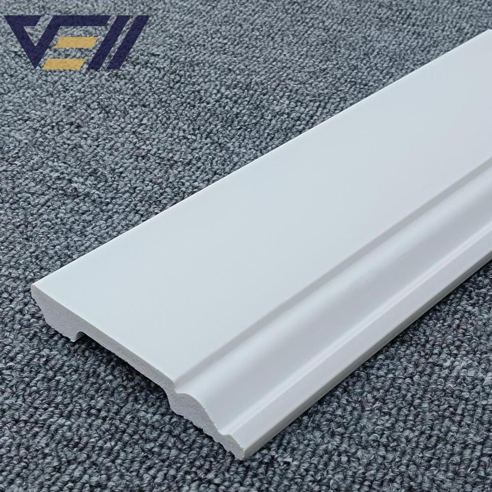 Floor Ps Foam White Baseboard Trim Indoor Waterproof Black Pvc For Kitchen Ps Skirting