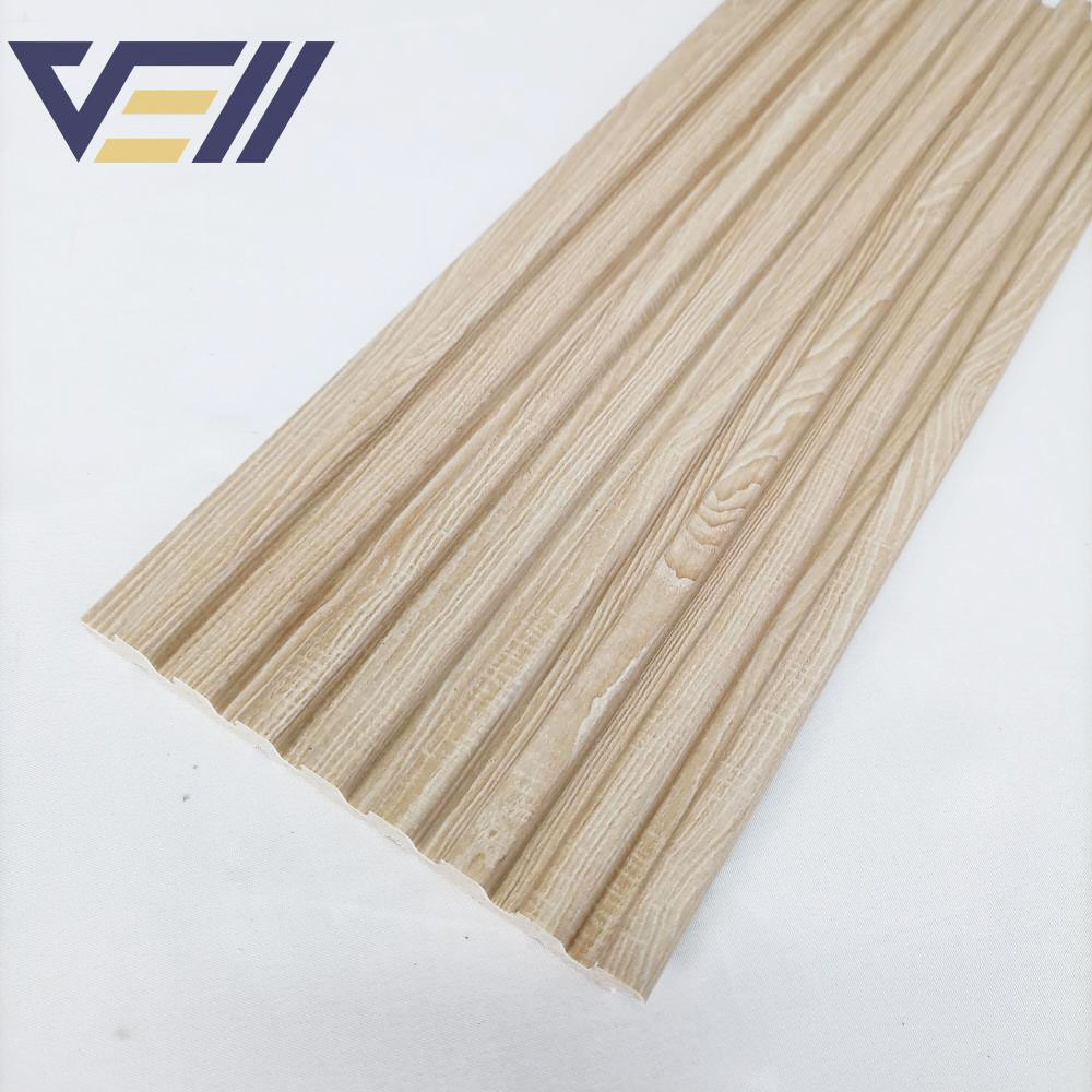 Waterproof Wholesales Wooden Color Interior PS Wall Panel Fluted Faux Stone Wall Panels for Building Construction