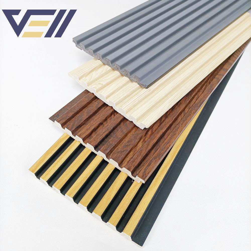 Waterproof Wholesales Wooden Color Interior PS Wall Panel Fluted Faux Stone Wall Panels for Building Construction