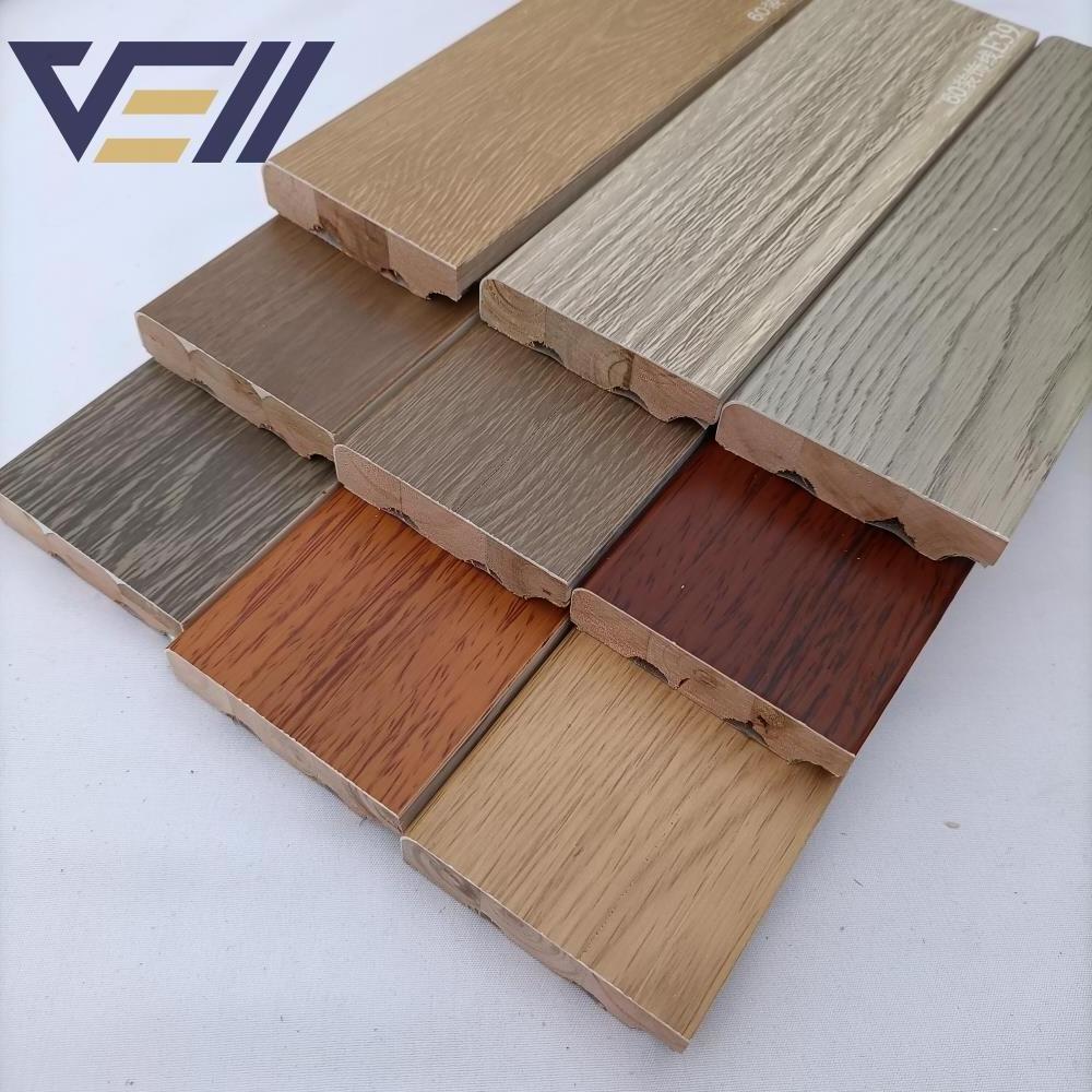 Easy to Install Indoor Decorative Skirting Board White Paint Floor Accessories Wooden Skirting Board