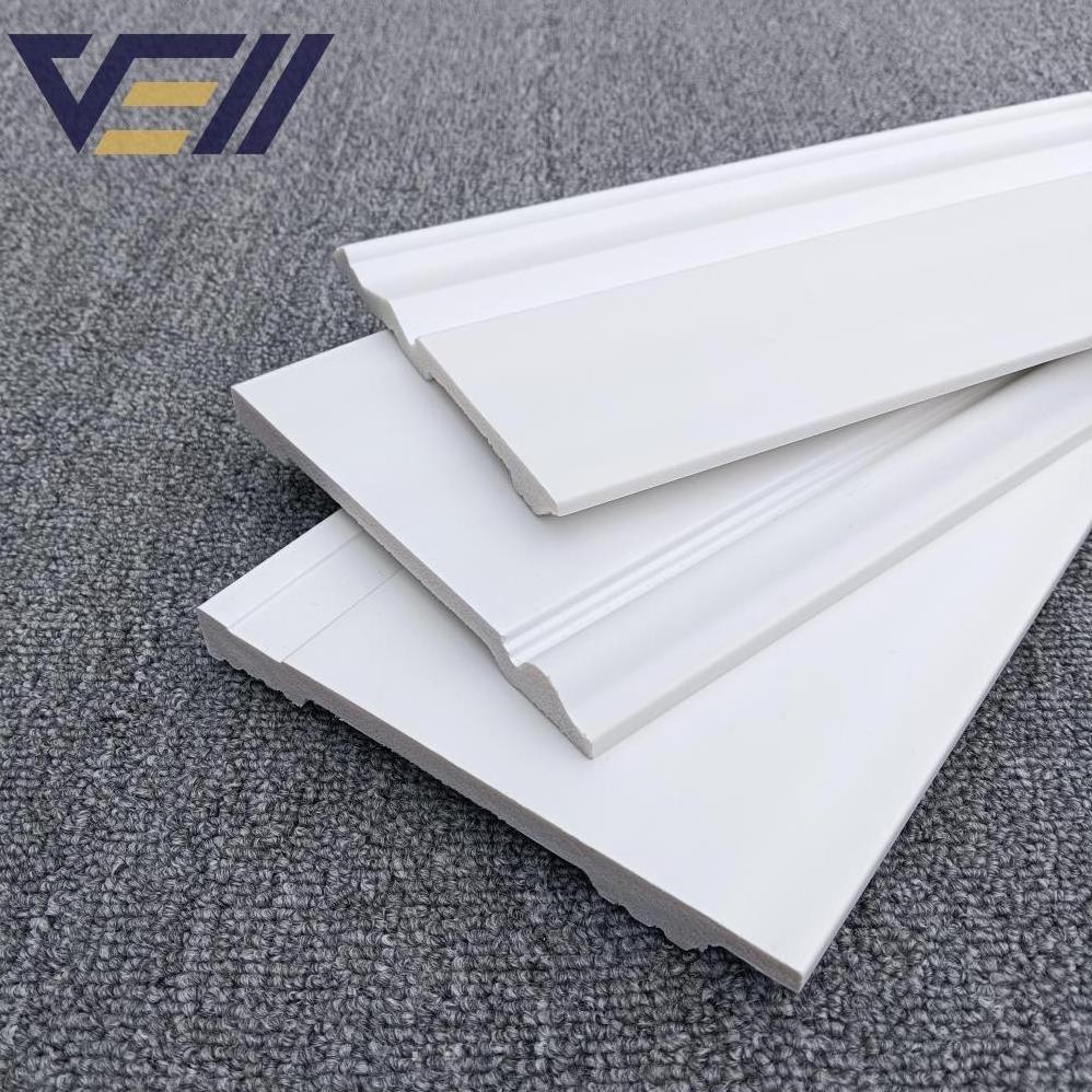 Factory Fine Quality Interior Decoration Moisture-proof Plastic Ps Moulding Skirting Ps Cornices Wainscoting Chair Rail Molding