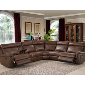 Living room 3 seater leather reclining sofa recliner chair sectional with chaise and power recliners