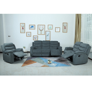 Power Loveseat and 3 Seater 5 Seater Recliner Sofa Set Home Furniture Modern Reclining Chair Living Room Sofa JIM Grey Set Sofas