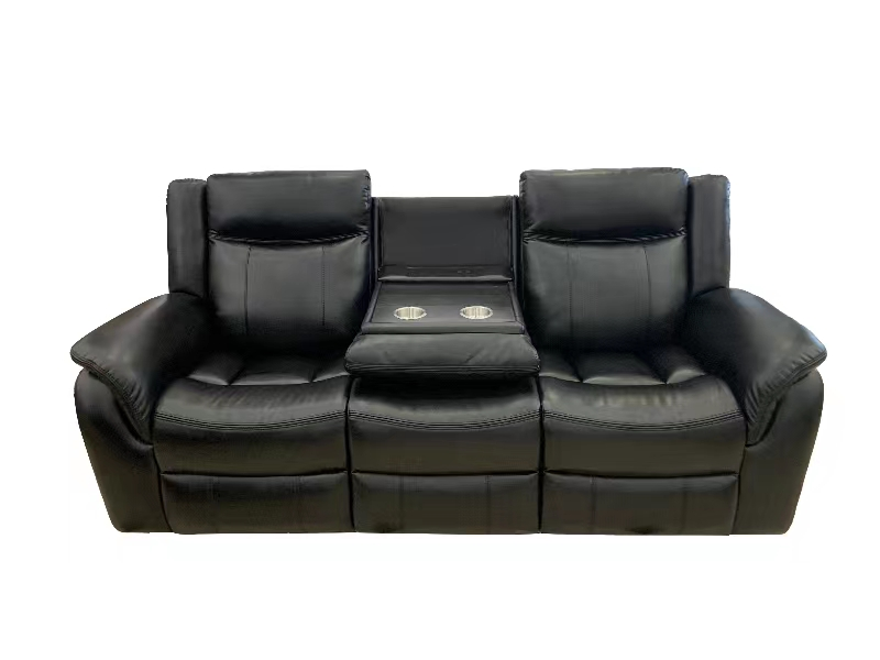 modern silla reclinable 1 2 3 seater power glider recliner couch electric reclining leather sofa set with drop down table