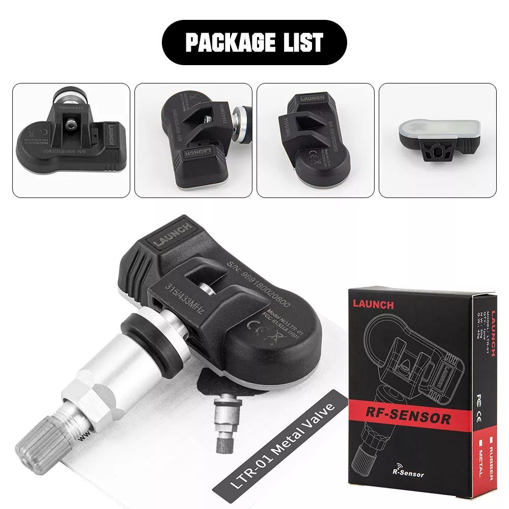 LAUNCH LTR-01 Car Universal Programmable TPMS Internal Tyre Pressure Sensor  Monitor